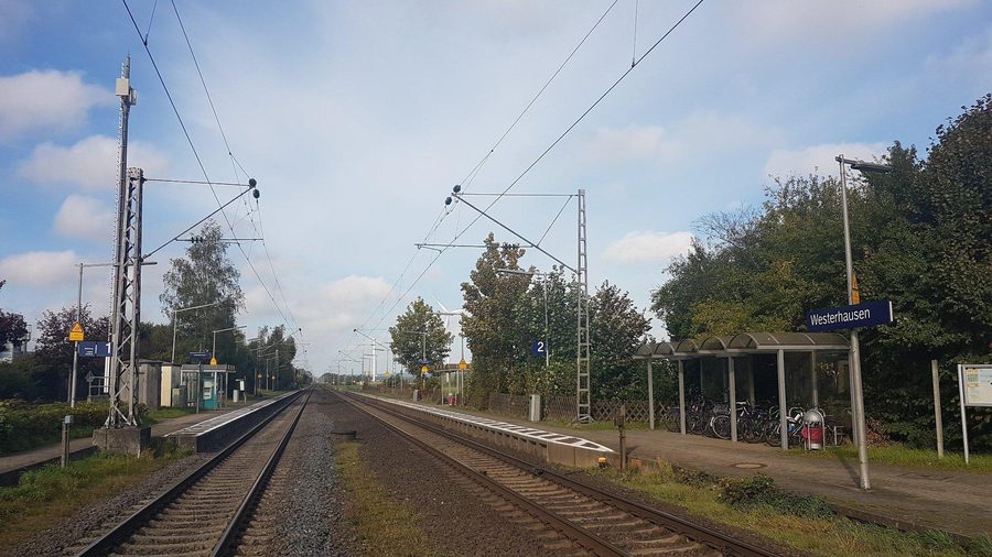 Железнодорожная станция Вестерхаузен в Мелле, Нижняя Саксония