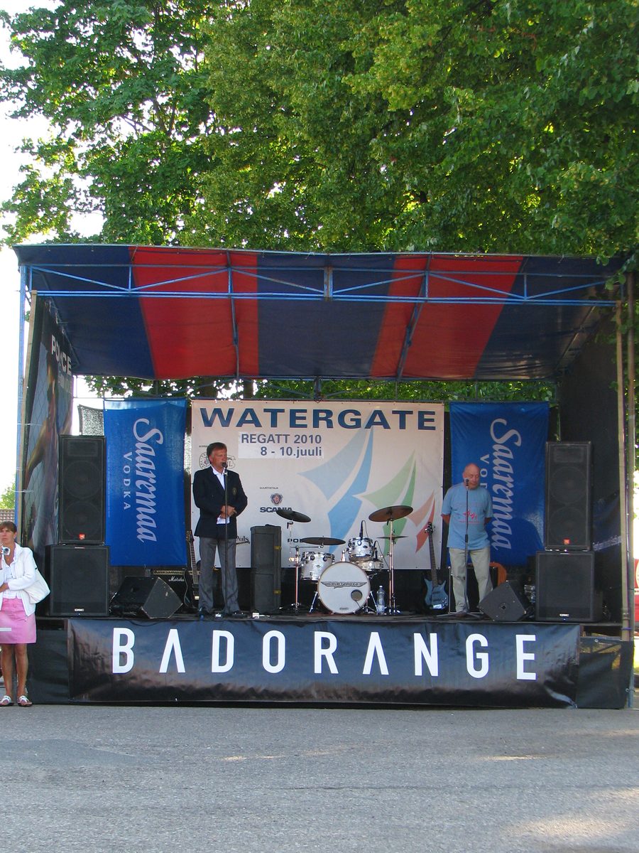 Церемония закрытия регаты Watergate 2010 в Пярну