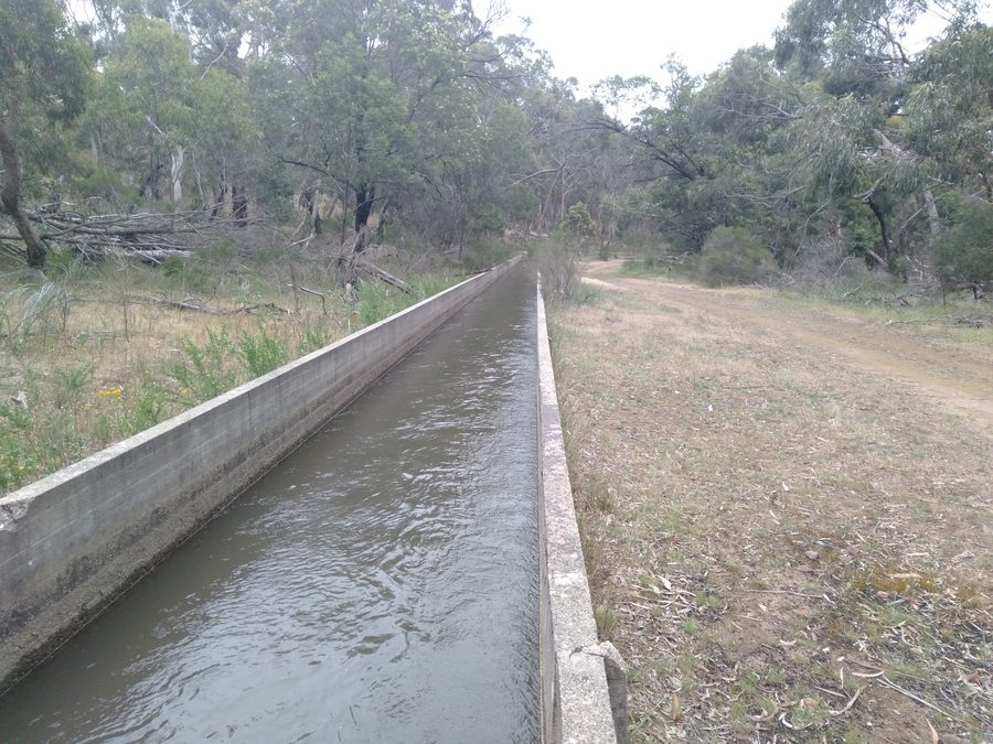 Участок канала Bendigo-to-Malmsbury в Седжвике
