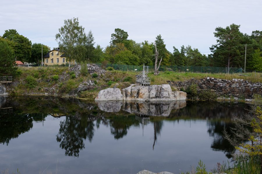 Историческая железная шахта Nyköpingsgruva на Утё