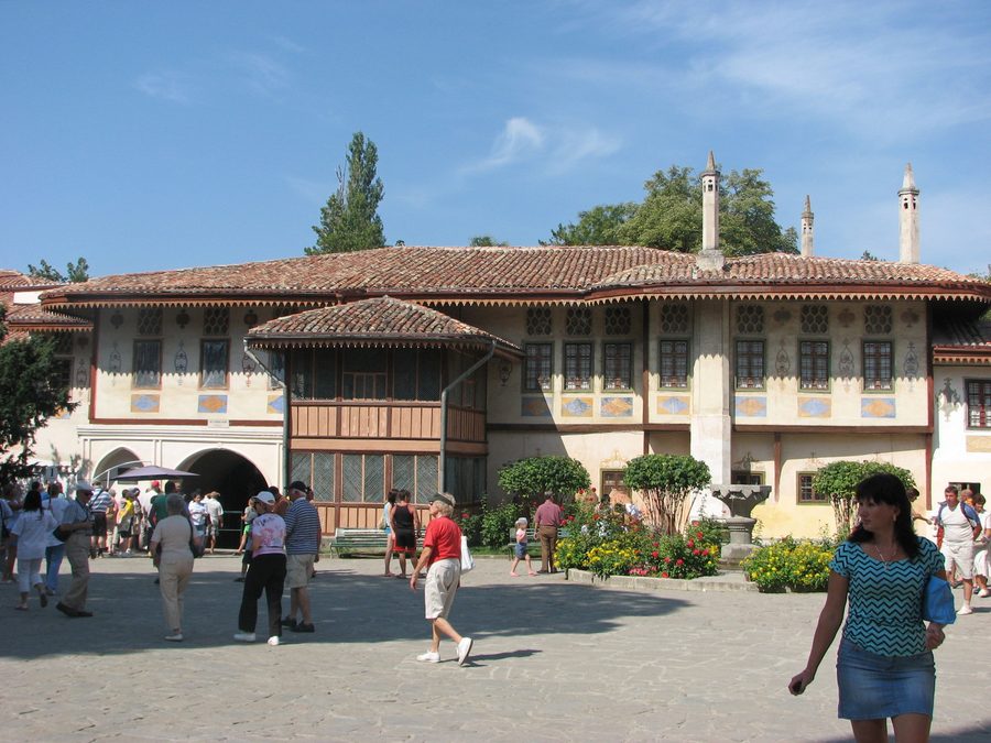 Главное здание дворца в Бахчисарае в Крыму.