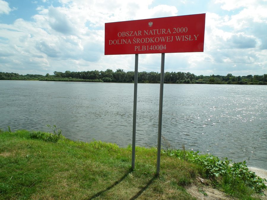 Река Висла в Цервиньске-над-Вислой