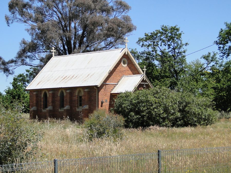 Англиканская церковь St Paul's в районе Humffray Street в Мунамбеле, Виктория