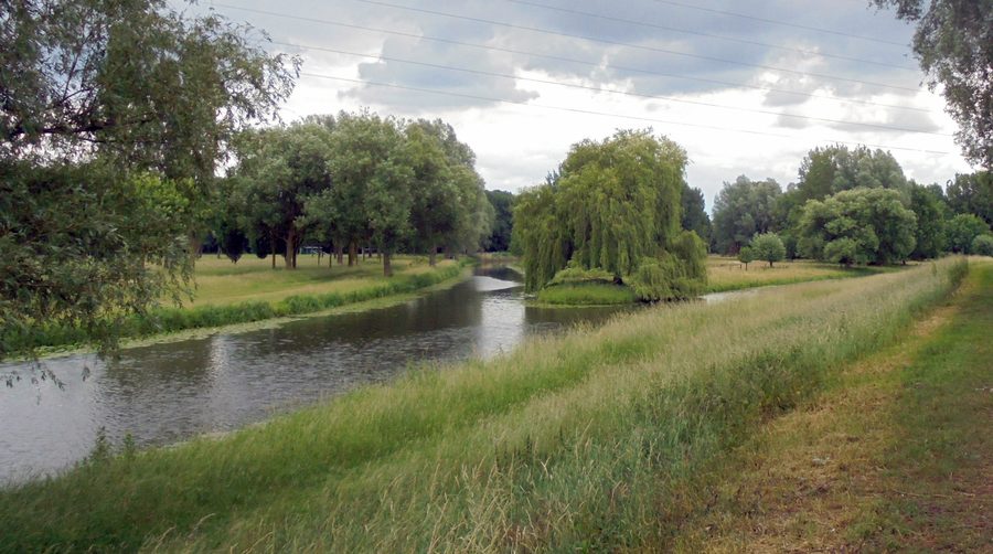 Река Вехте у Шютторфа в графстве Бентхайм
