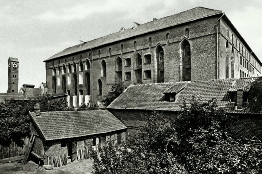 Исторический вид замка Рагнит, ныне в Немане, Россия