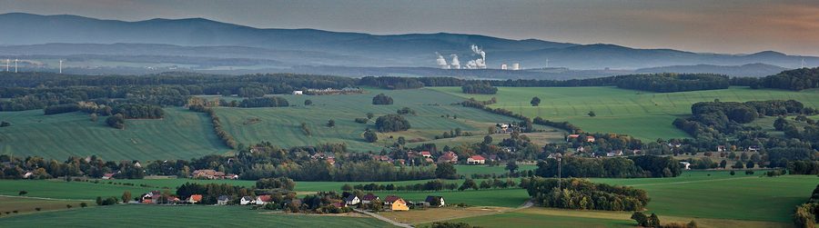 Вид на Хервигсдорф в общине Розенбах издалека