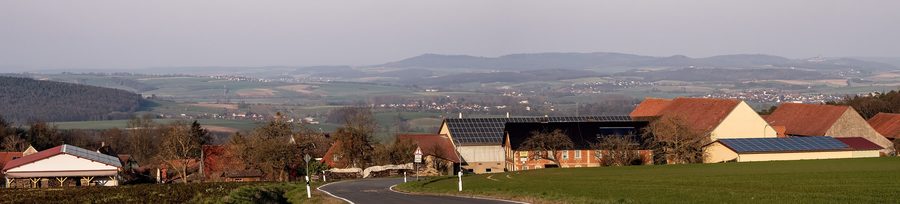 Панорама Курцевинда у Эберна над ландшафтом Хасберге