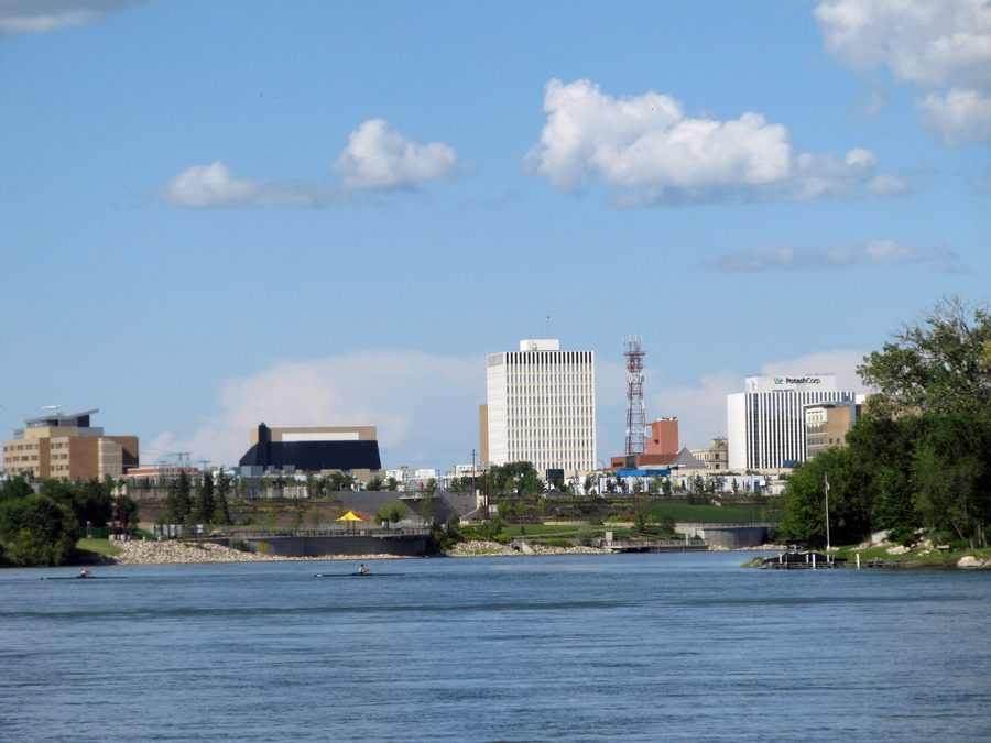 Вид на центр Саскатуна