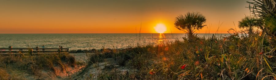 Пляж Caspersen на Manasota Key, Флорида