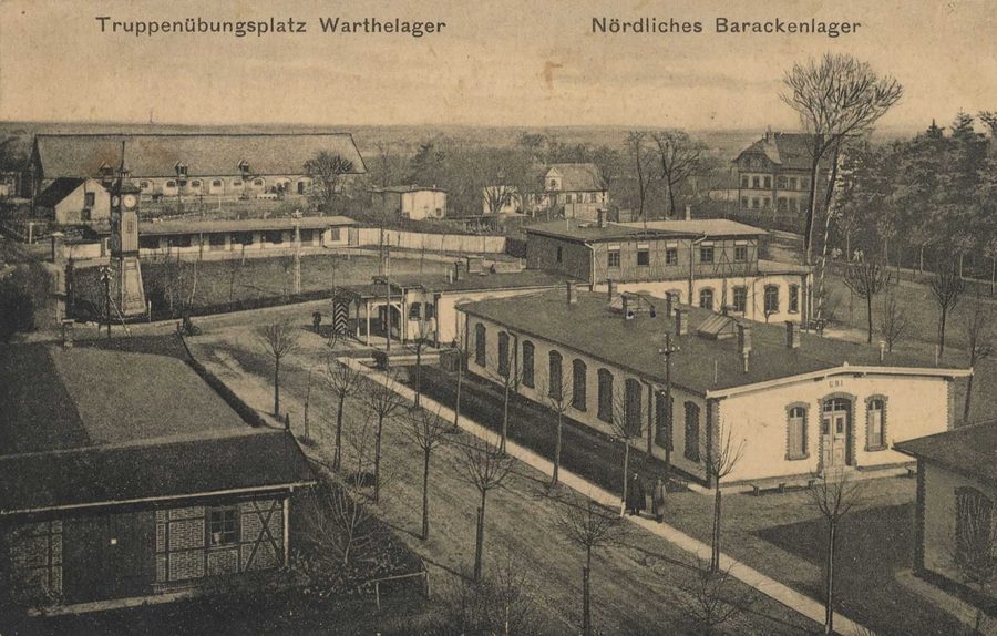 Северный барачный лагерь в Вартелагере под Познанью в 1915 году