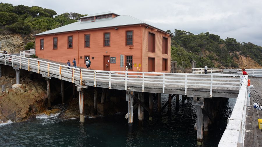 Исторический Tathra Wharf на побережье Татры