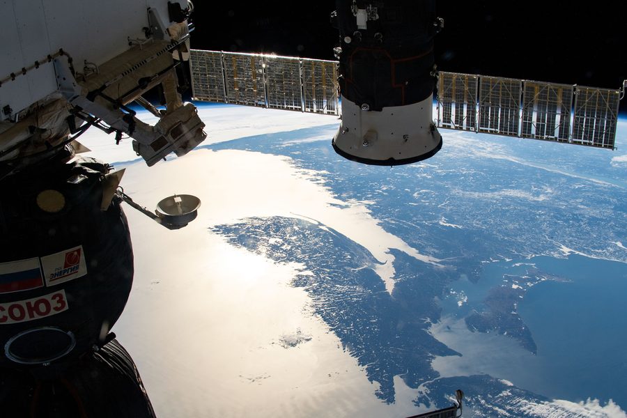 Восточные побережья Канады и США из космоса